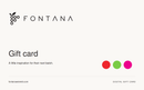 Fontana digital gift card using the original modern Fontana grape logo and website colours